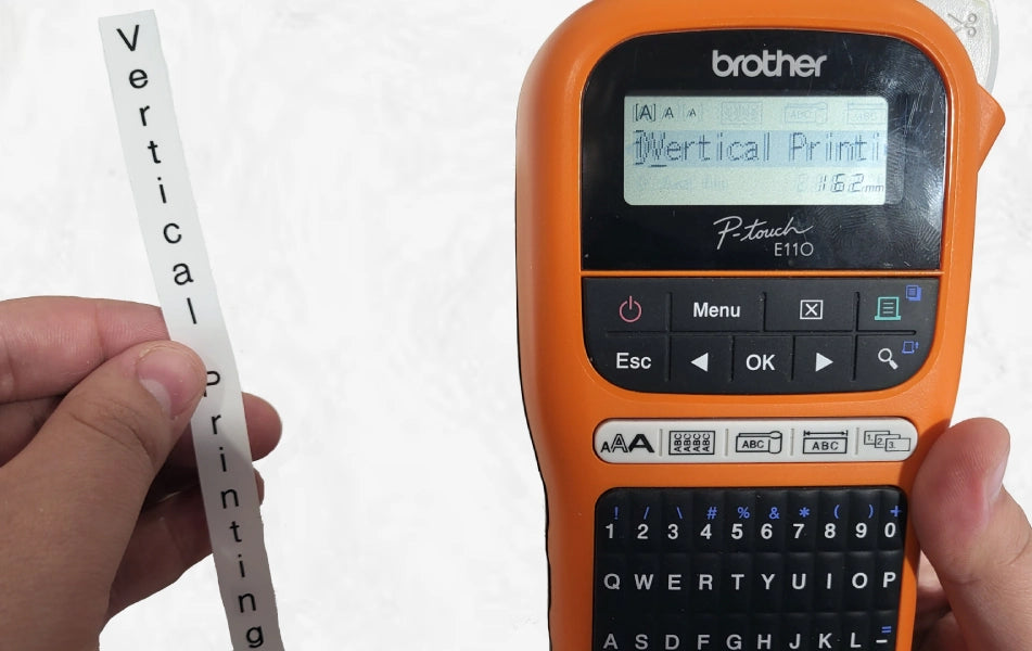 How to Print Vertical Labels on Brother H110 & E110