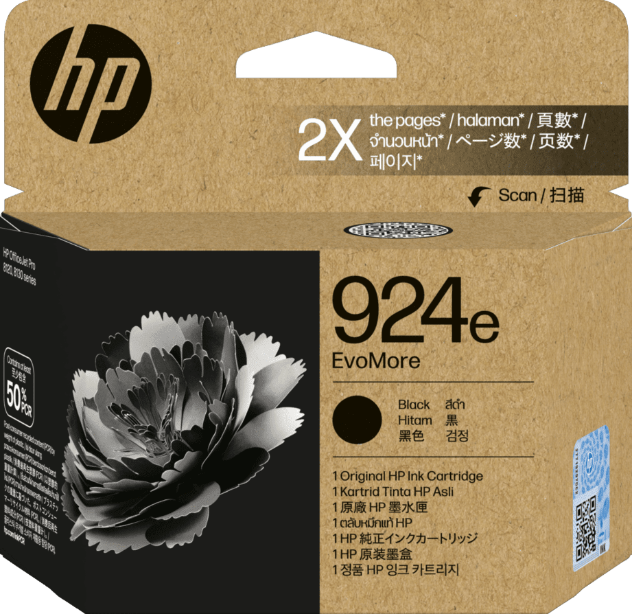 924E HP EvoMore High Capacity Black Ink Cartridge