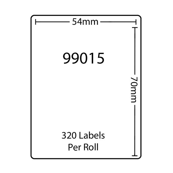 S0722440 Dymo LW 54mm x 70mm 320 Labels per Roll (99015)