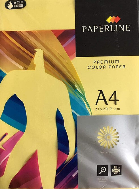 A4 Yellow Plain Paper 500 sheets