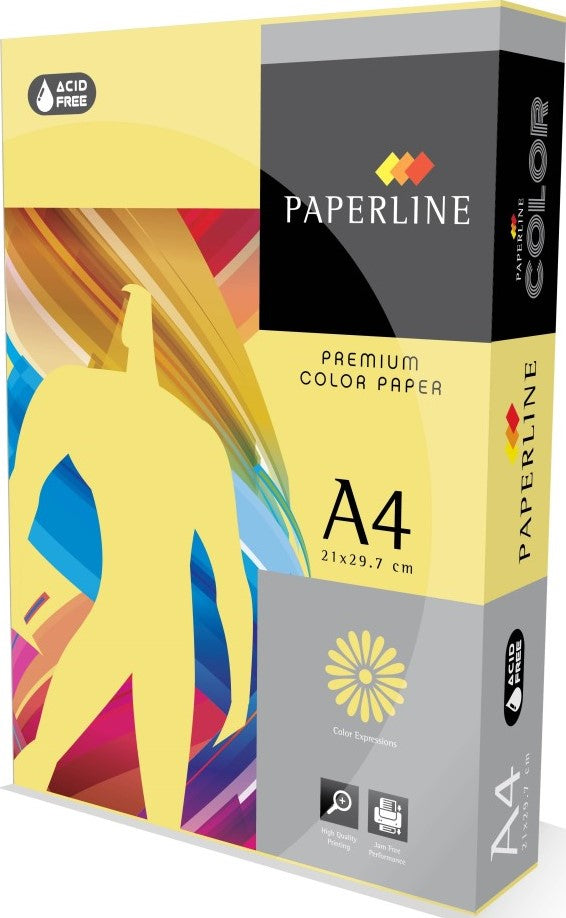 A4 Yellow Plain Paper 500 sheets