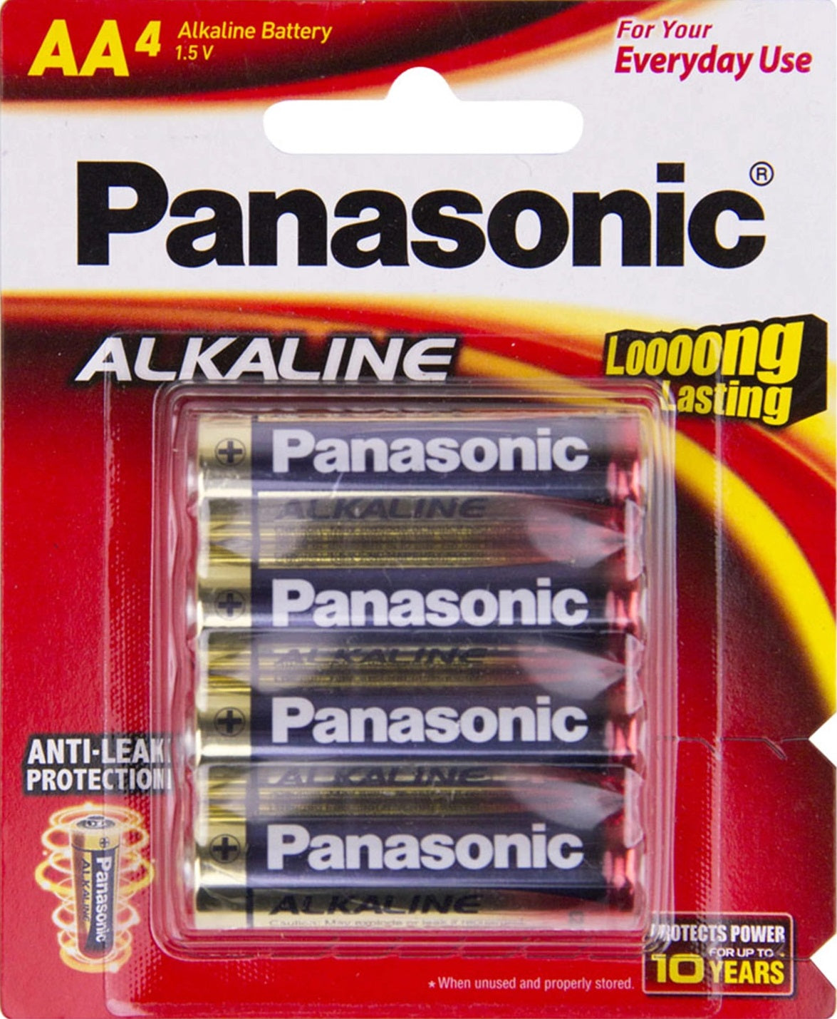 Alkaline AA Batteries 4 Pack