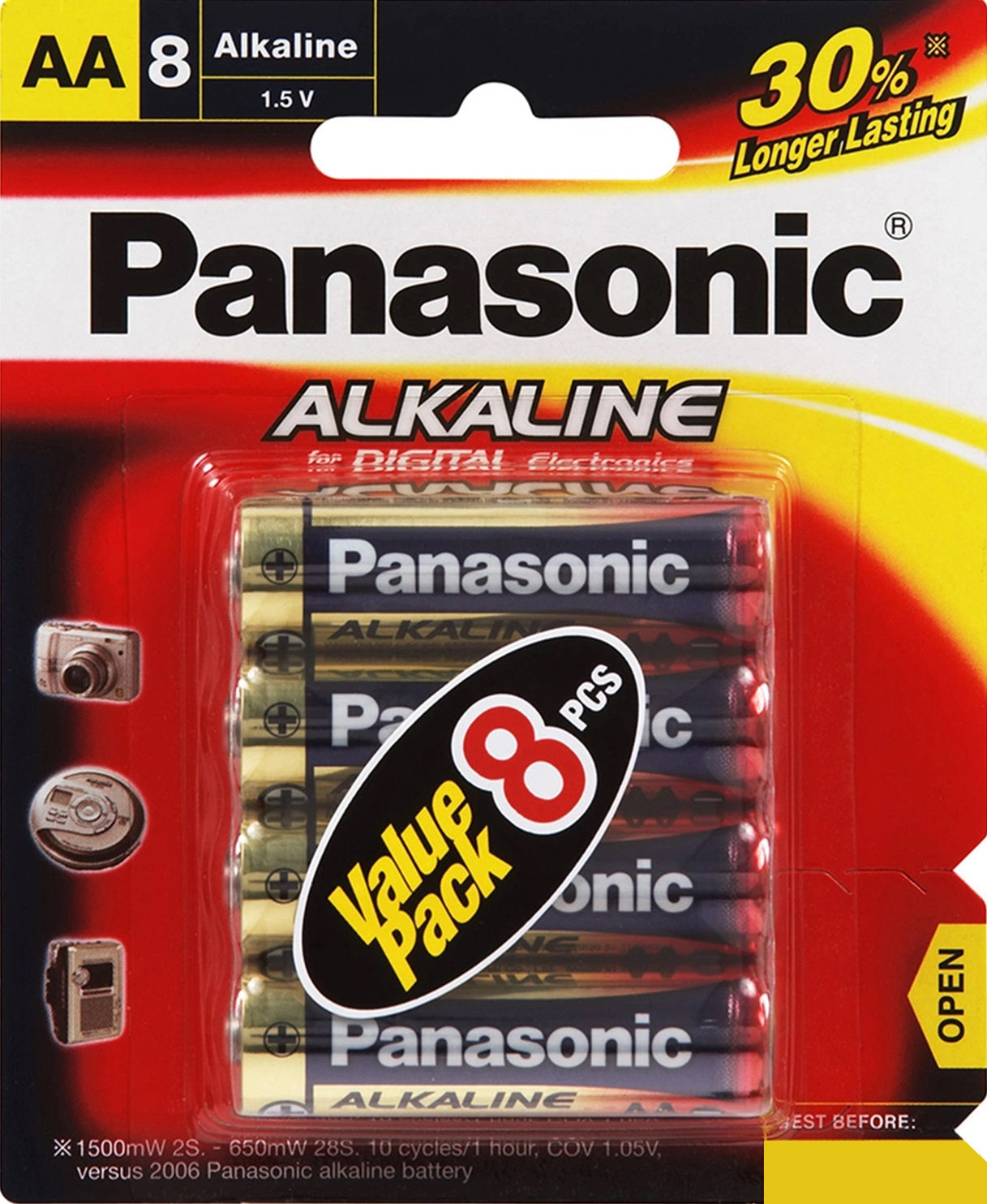 Alkaline AA Batteries 8 Pack