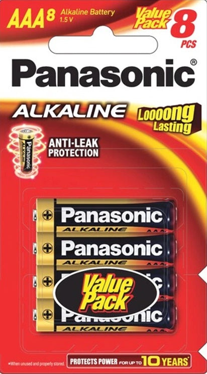 Alkaline AAA Batteries 8 Pack