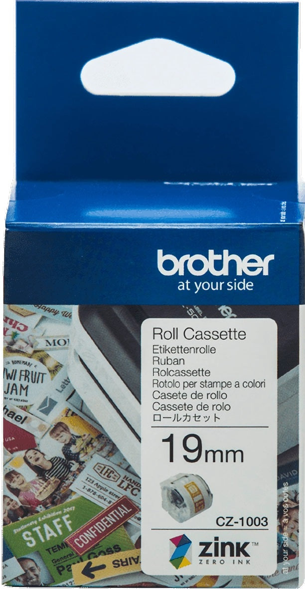 CZ1003 Brother 19mm Printable Roll Cassette