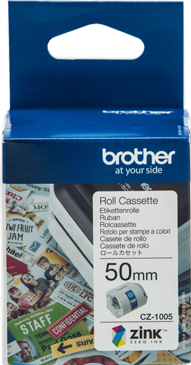 CZ1005 Brother 50mm Printable Roll Cassette