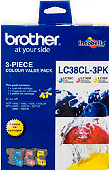 LC38CL3PK Brother Colour 3 Pack