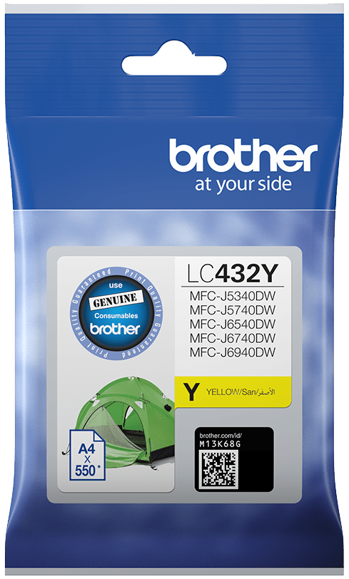 LC432Y Brother Yellow Ink Cartridge