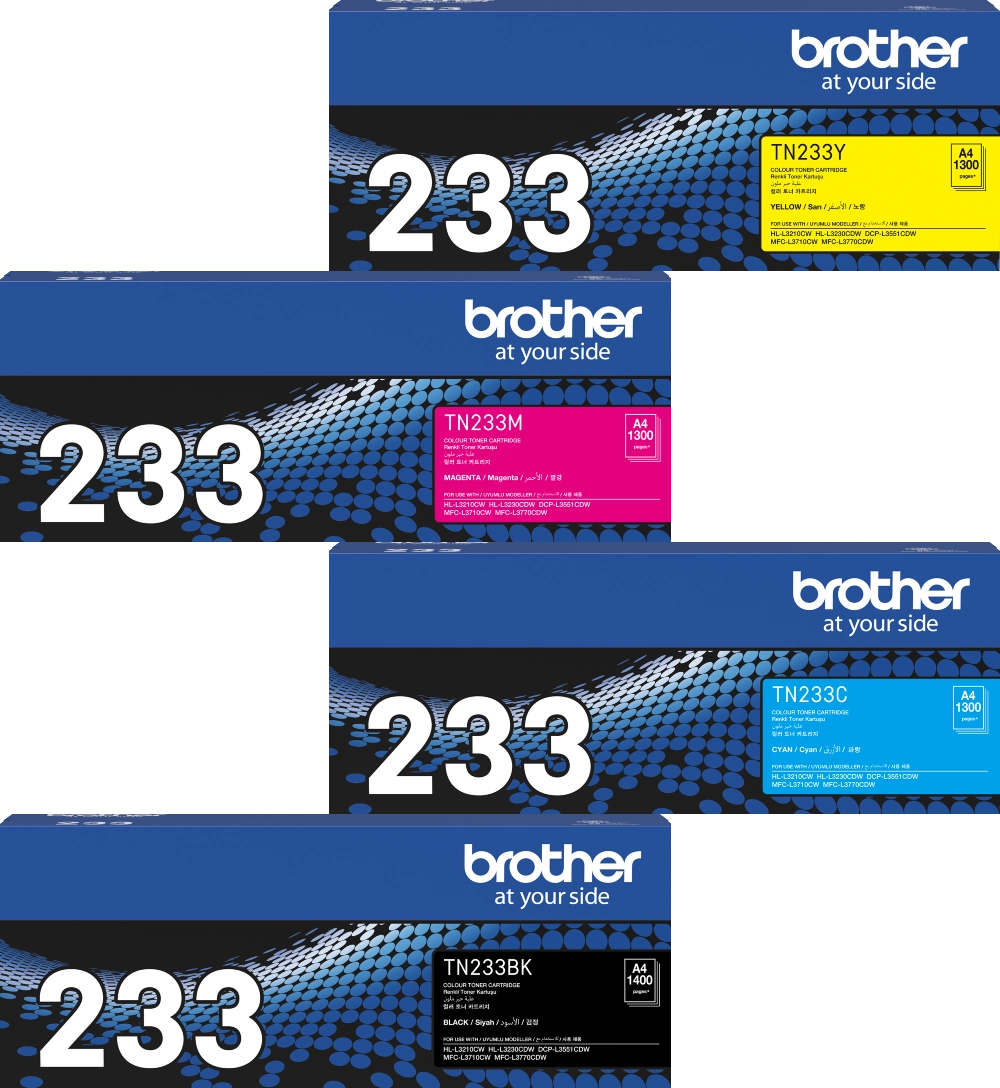 TN233 Brother Standard Capacity Toner Set