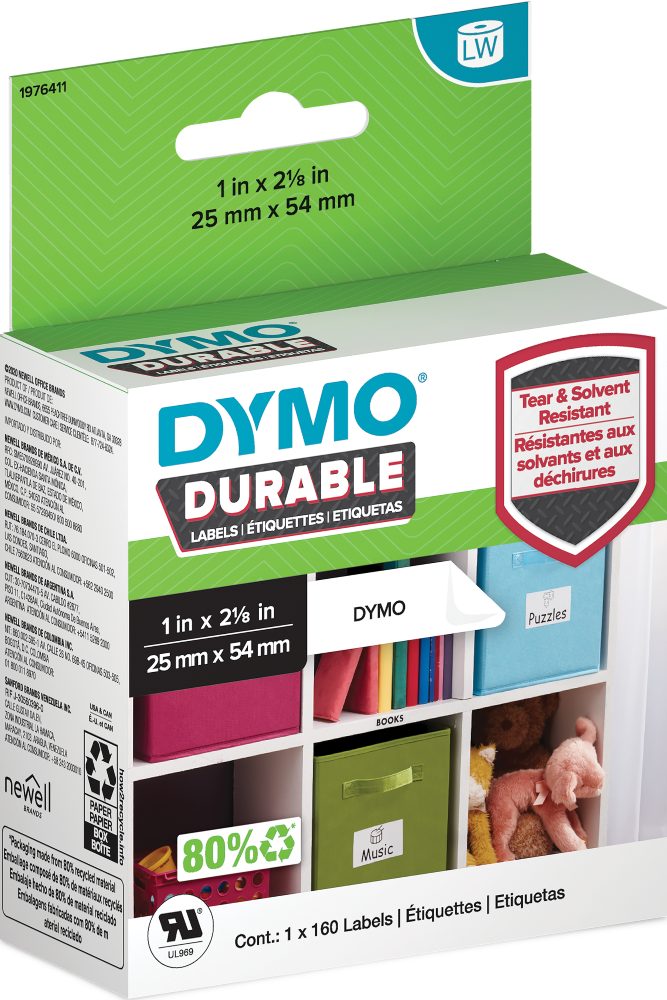 1976411 Dymo LW 25mm x 54mm 160 Labels per Roll