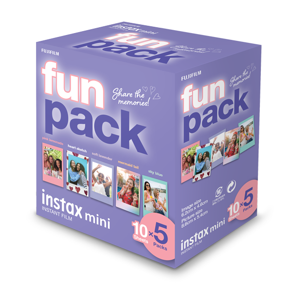INSTAX Mini Film 50pk Fun Pack