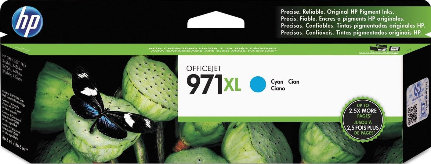 971XL HP Hi Yield Cyan Ink Cartridge