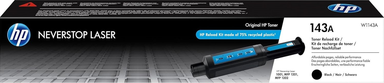 143A HP Black Neverstop Toner Reload Kit (W1143A)