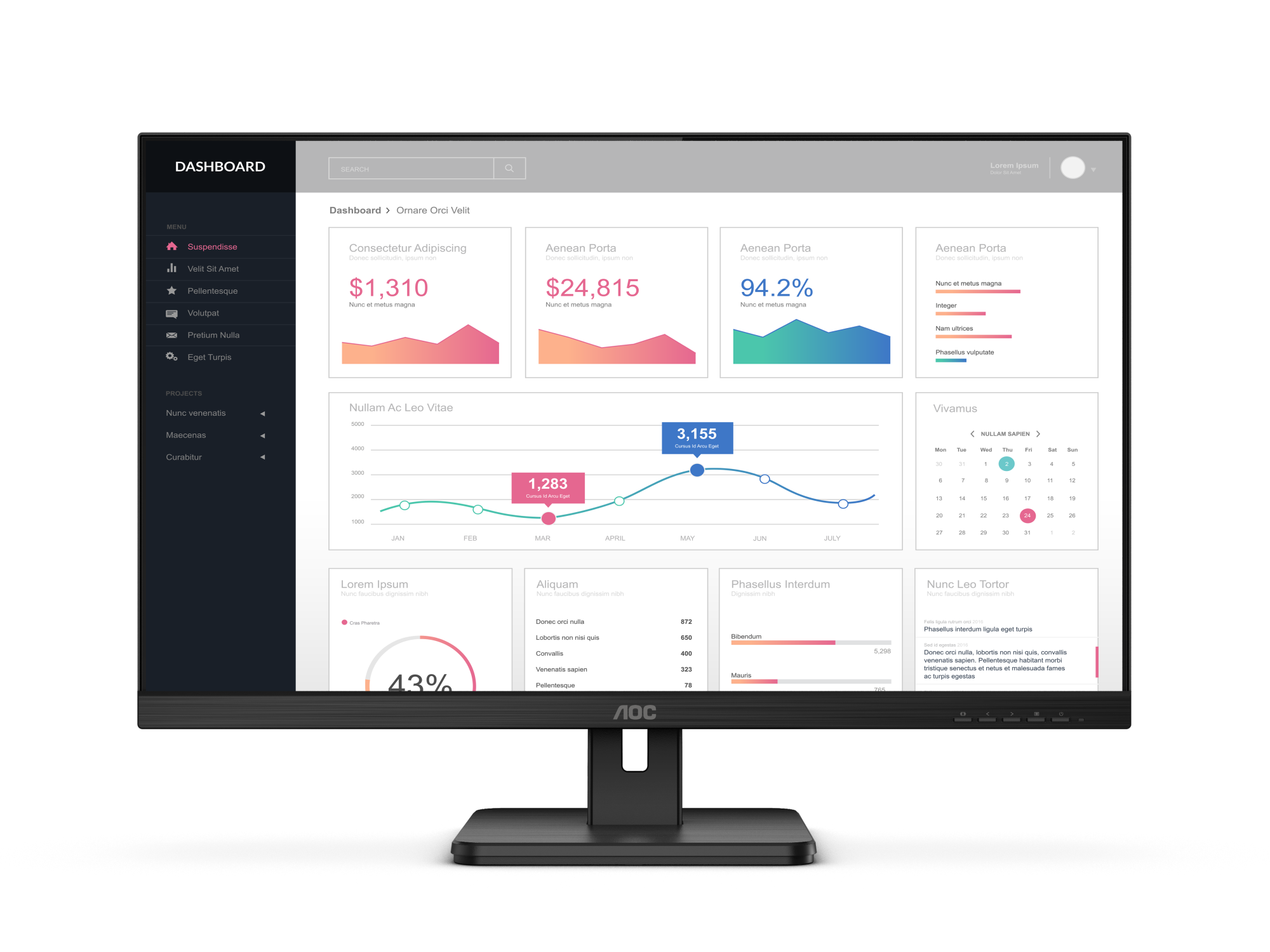 AOC 24E2QA79 23.8" IPS 1080p Monitor