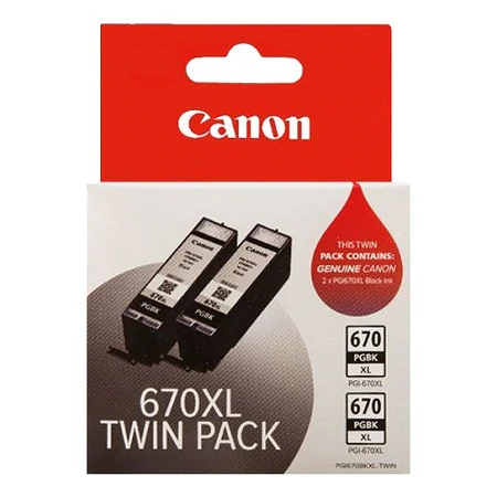 PGI-670XLBK Canon High Capacity Twin Pack Pigment Black