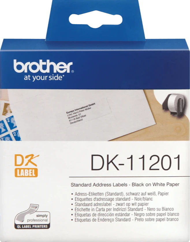 DK11201 Brother 29mm x 90mm Label 400 per roll