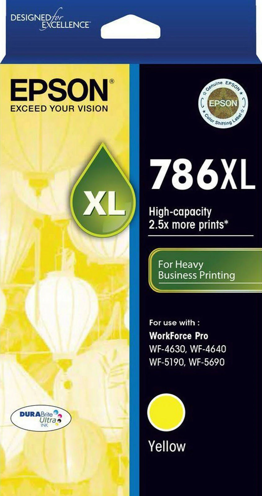 Epson 786XL High Capacity Yellow ink