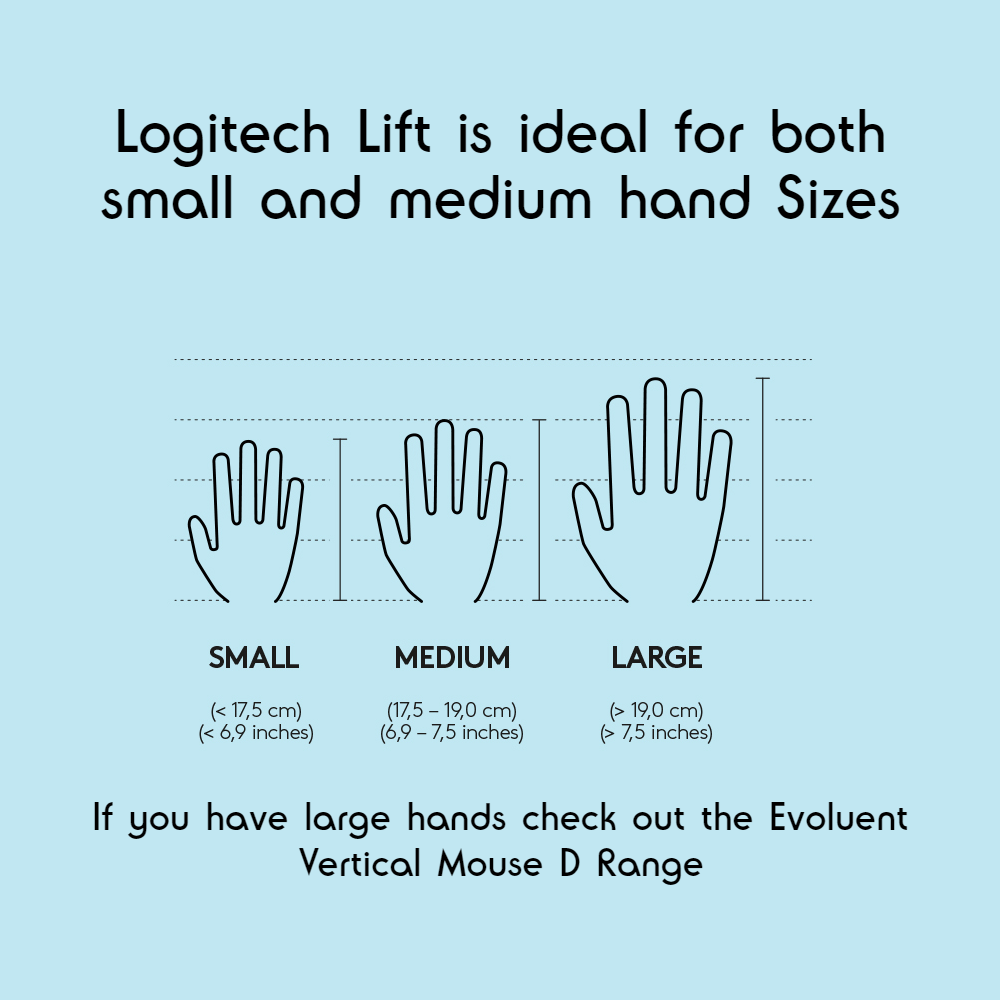 Logitech Lift Vertical Ergonomic Mouse Wireless